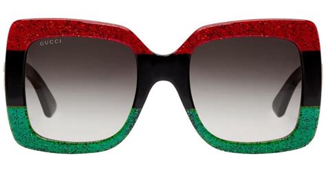 gucci pale green|green and red Gucci sunglasses.